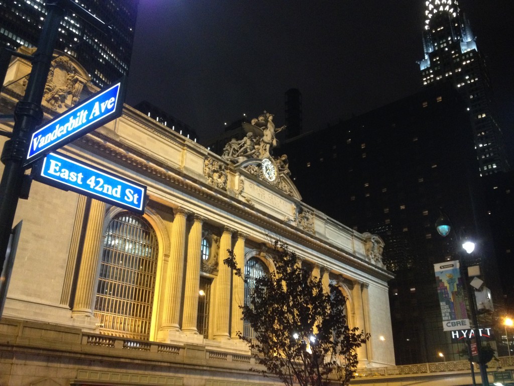 Grand Central Station was right next to our hotel.